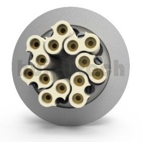 Split Feedthroughs P-KF50-1440 (KF50 2P*7 male pin 4.0mm)