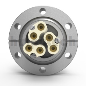 Split Feedthroughs P-CF40-0640 (CF40 2P*3 male pin 4.0mm)