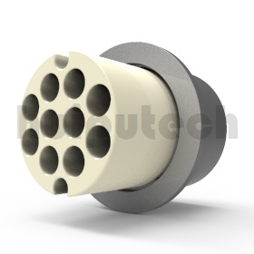 Integral feedthroughs S-KF40-1040 (KF40 10P male pin 4.0mm)